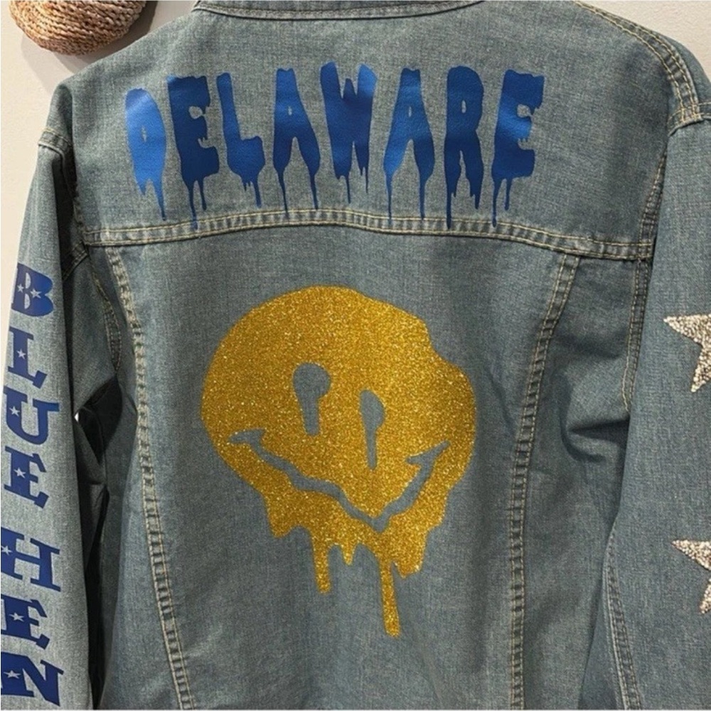 University of Delaware Jean jacket UD - Picture 6 of 8